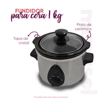 Fundidor de Cera Española Marysol de 1Kg Con Plato Profesional