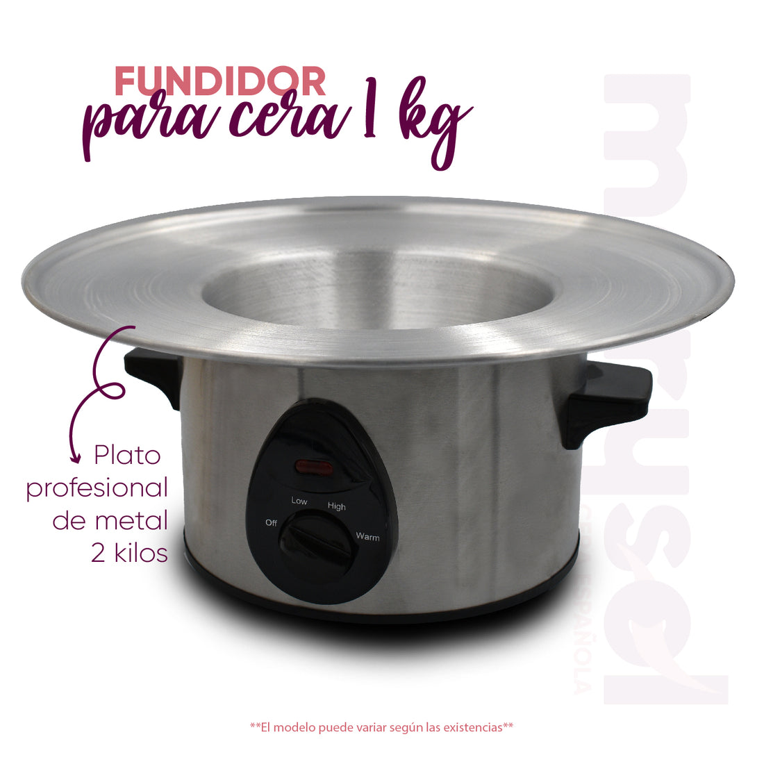 Fundidor de Cera Española Marysol de 1Kg Con Plato Profesional
