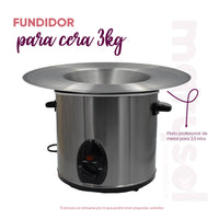 Fundidor de Cera Española Marysol de 3Kg Con Plato Profesional