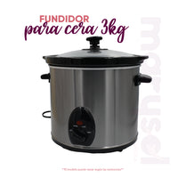 Fundidor de Cera Española Marysol de 3Kg Con Plato Profesional