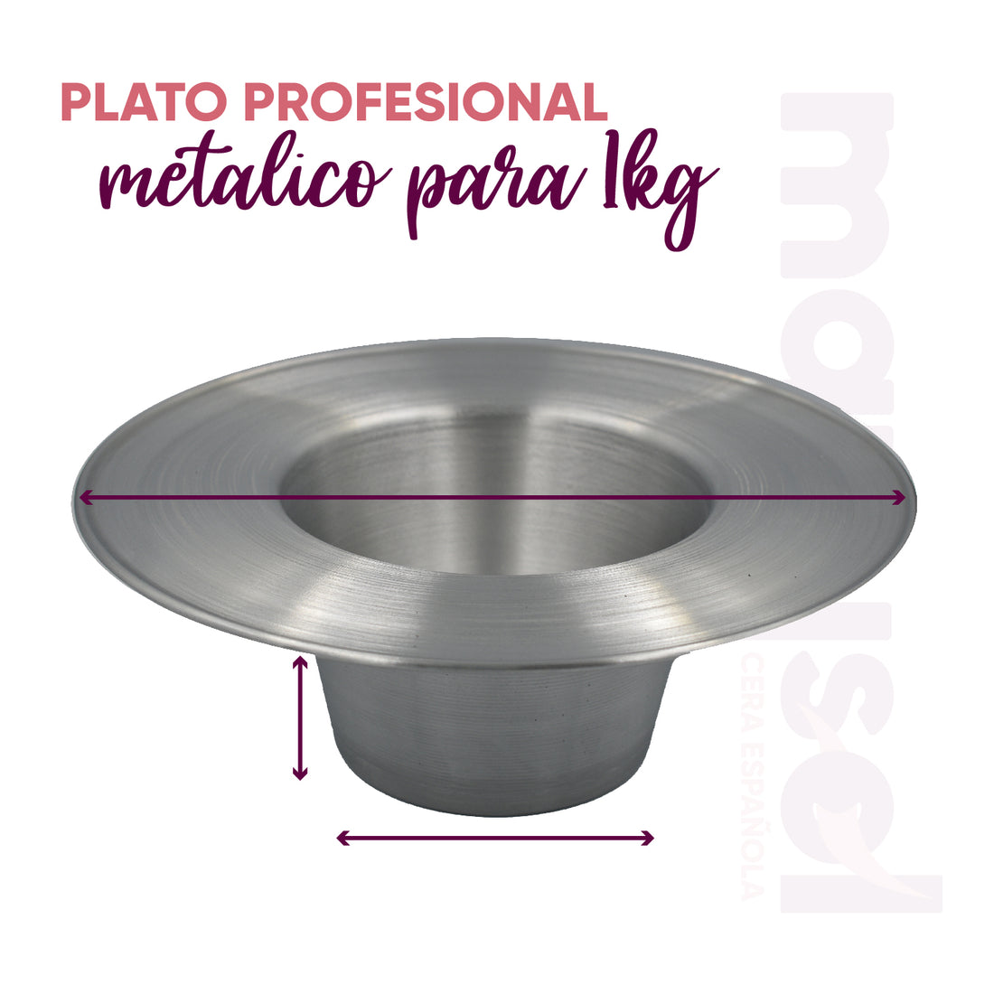 Fundidor de Cera Española Marysol de 1Kg Con Plato Profesional