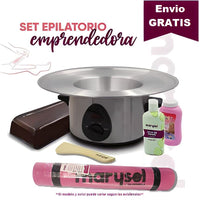 Set Epilatorio Emprendedora Cera Española Fundidor Profesional De Un K