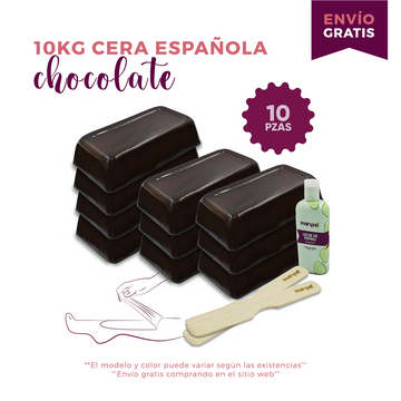 10 Kg Cera Española Chocolate - ENVIO GRATIS - mas complementos