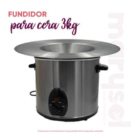 Fundidor de Cera Española Marysol de 3Kg Con Plato Profesional