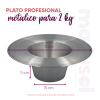 Plato Profesional para Fundidor de 1kg